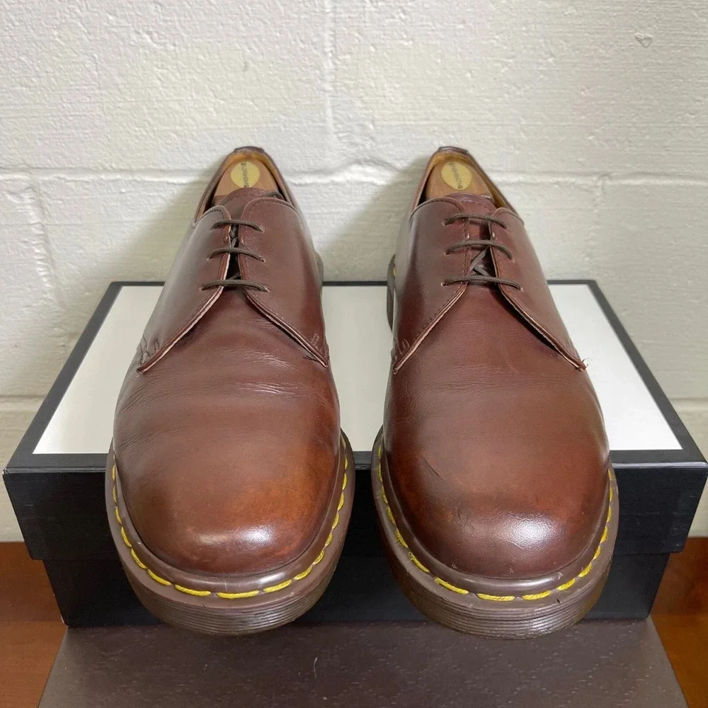 Dr. Martens Brown Air Wair Men's‎ Oxford Shoes Lace Up Size UK 12 / US 13
